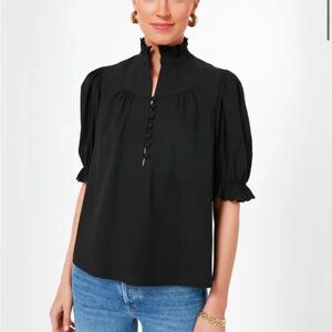 Tuckernuck POMANDER PLACE Black Selena Blouse